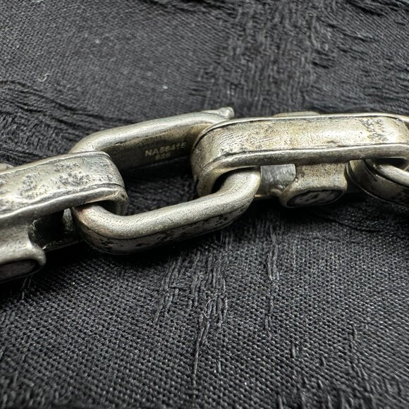 JOHN VARVATOS "Distressed" Chain Necklace in Sterling MSRP $1598 - Picture 4 of 7